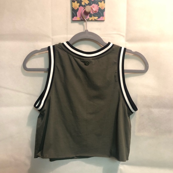 Hunter for Target Raw Hem Jersey Lined Crop Top - Picture 3 of 4